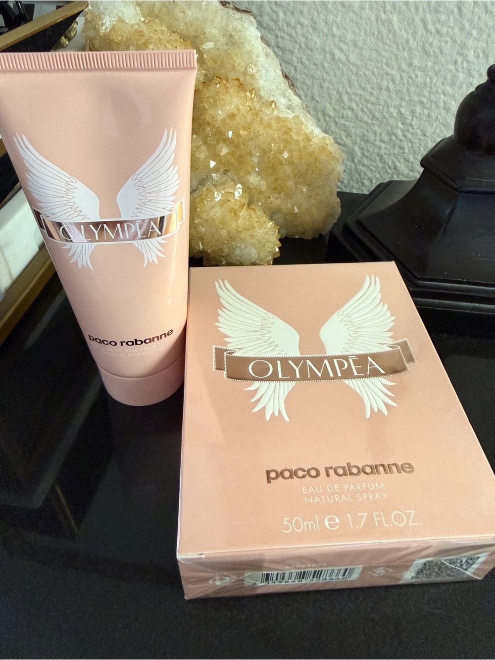 Paco Rabanne Olympea Eau De Parfum 1.7oz & Body Lotion Gift Set NIB